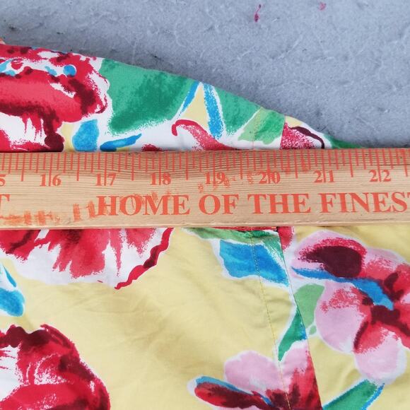 Polo Ralph Lauren Caldwell Shirt Mens Large Yellow Silk Cotton Camp Hawaiian - Picture 6 of 11